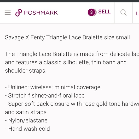 New navy lace bralette - Picture 5 of 7